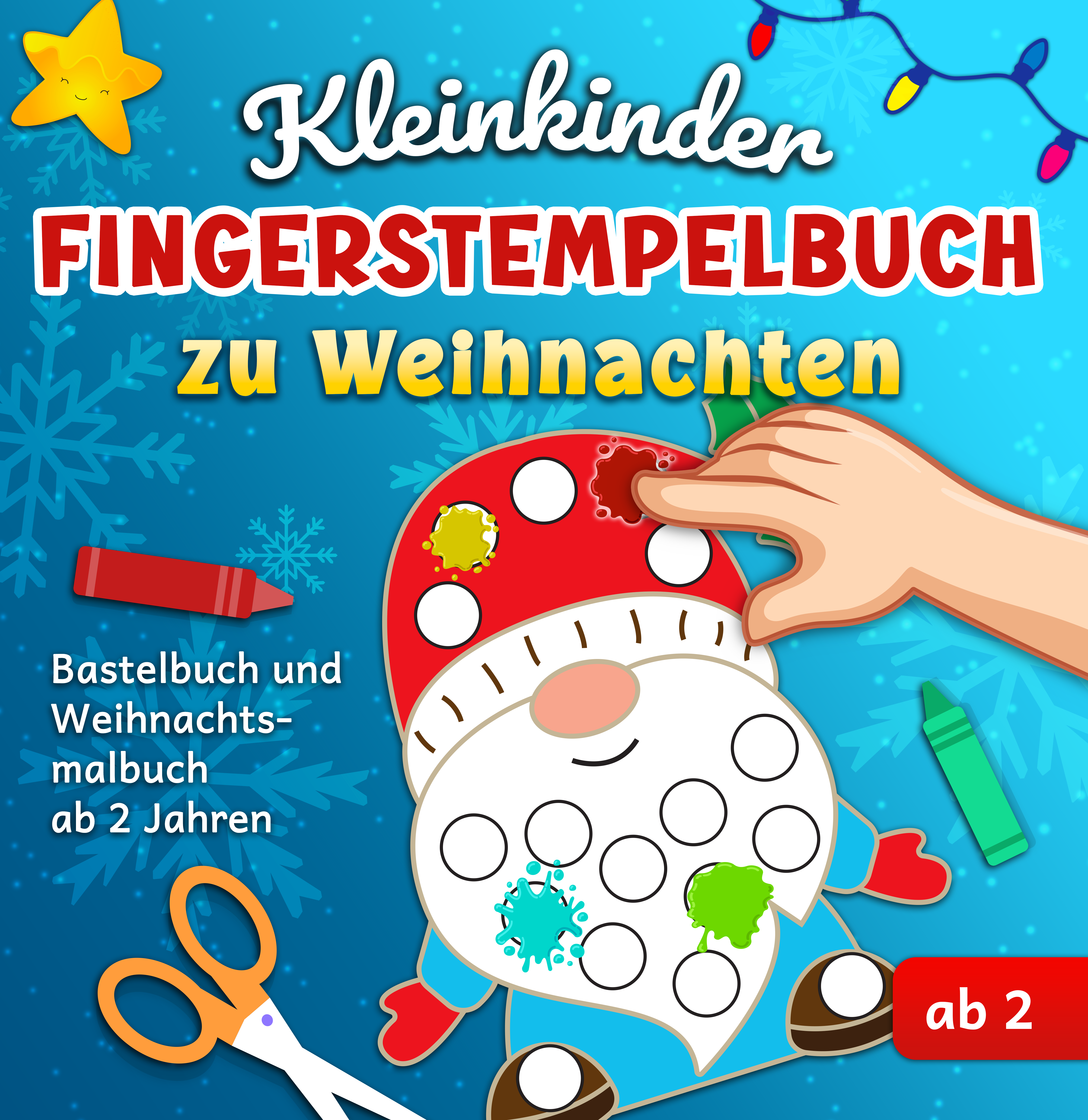 Fingerstempelbuch zu Weihnachten